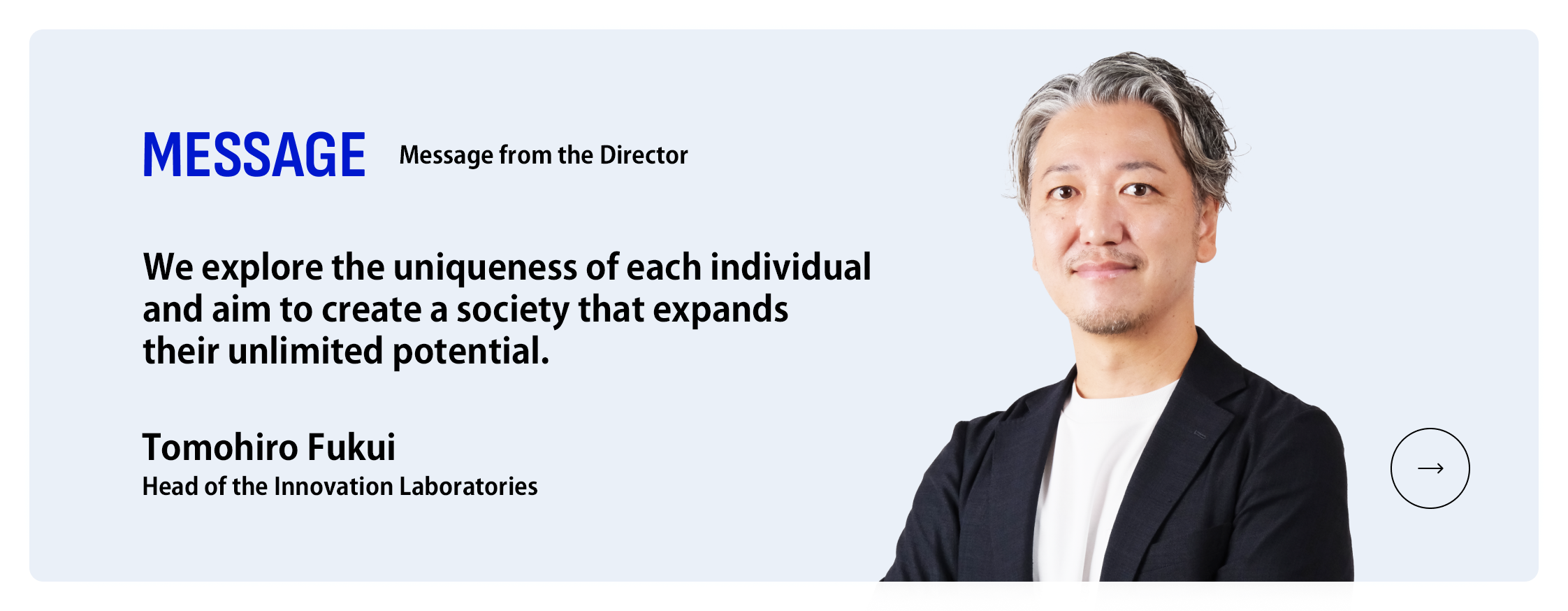 MESSAGE/Message from the Director