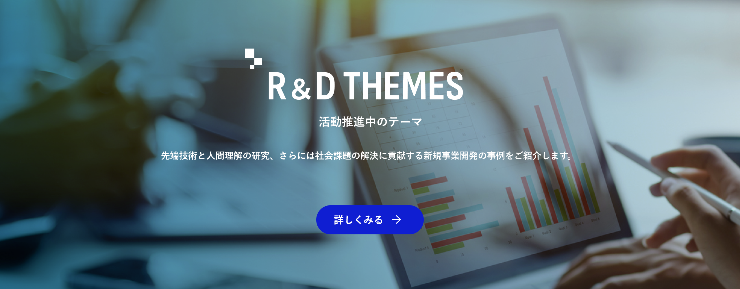 R＆D THEMES／活動推進中のテーマ