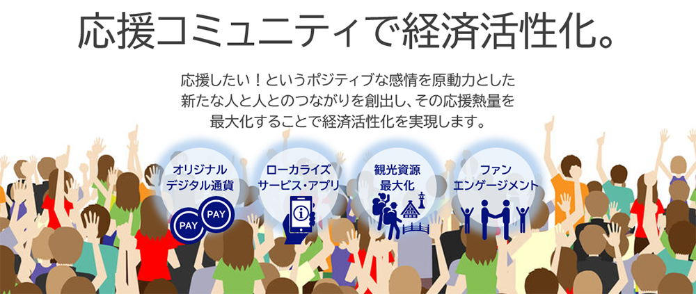 応援コミュニティで経済活性化。