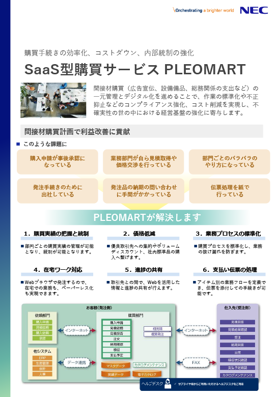 SaaS型購買システム PLEOMART