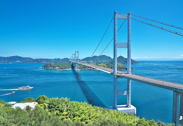 今治市の瀬戸内海としまなみ海道風景写真